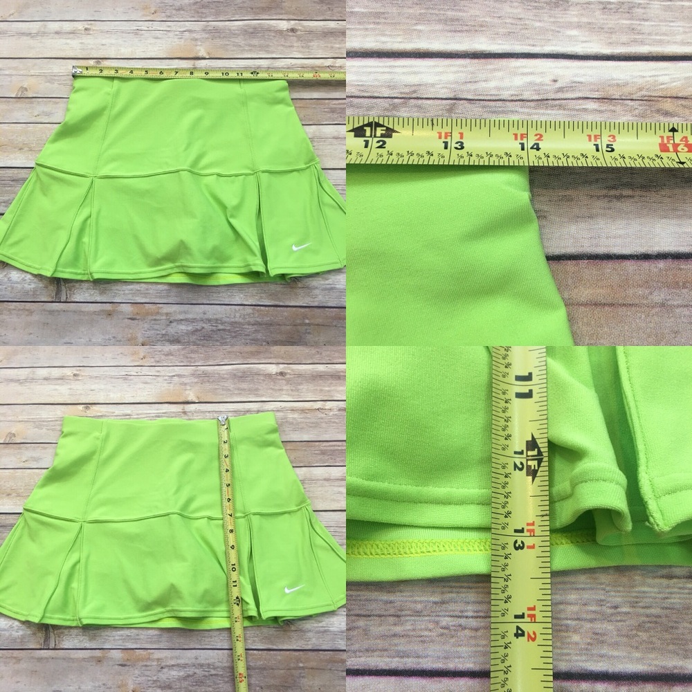 SOLD XS 0-2 Nike Fit Dry Skirt Green Pleated Skort - Picture 2 of 8